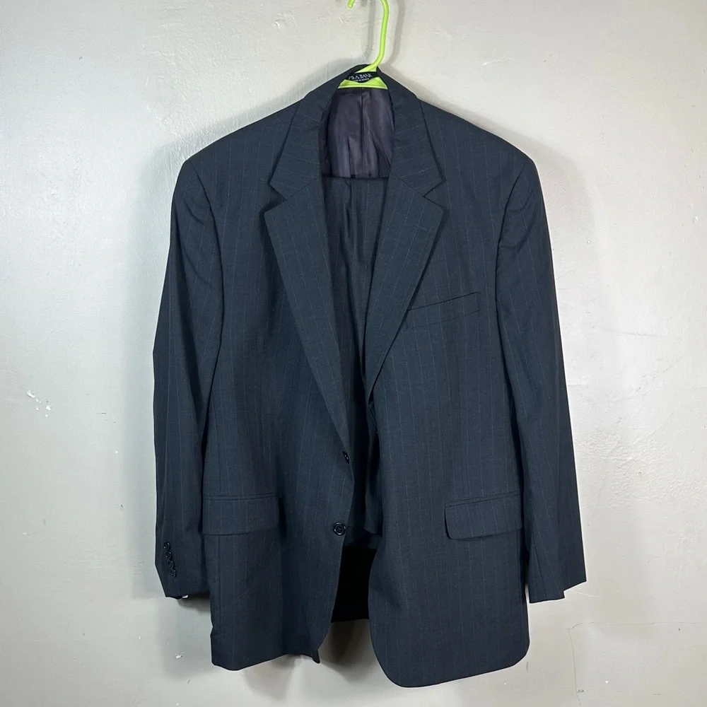 Jos. A. Bank Men's Dark Navy Pinstripe Suit Jacket